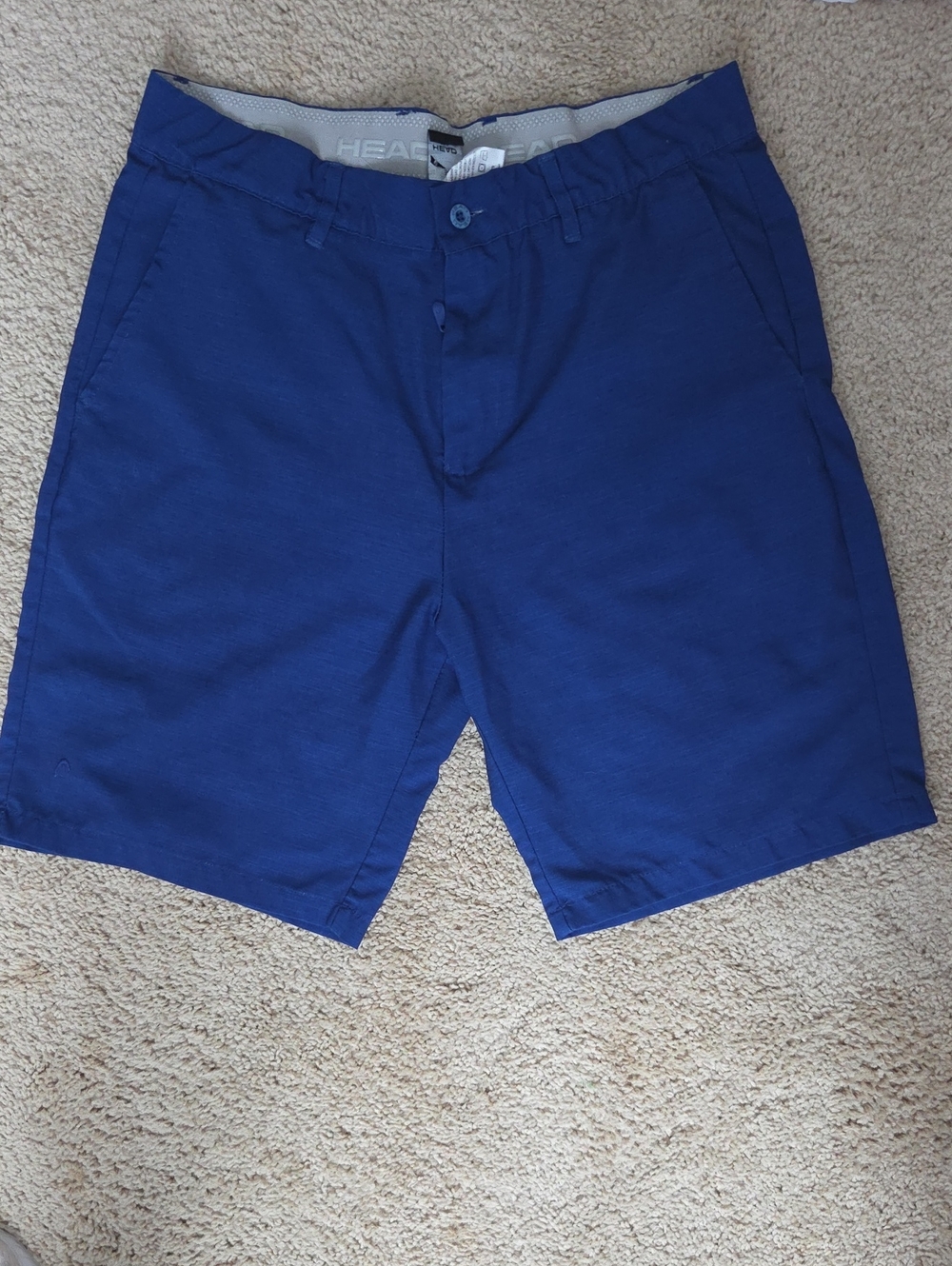 HEAD Men's Nautical Blue Flat-Front Shorts